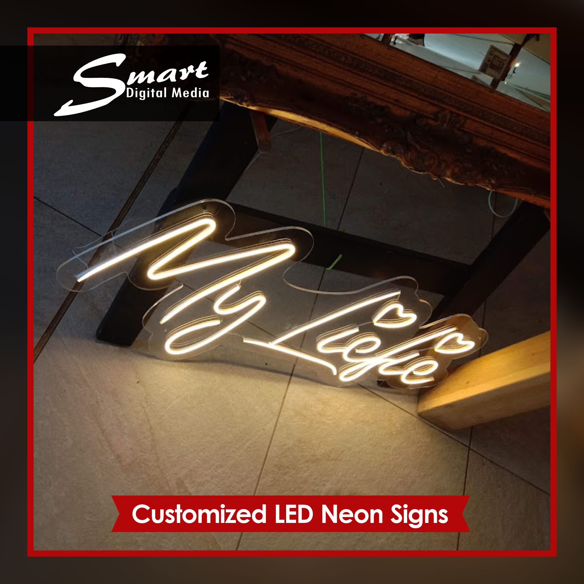 LED Neon Sign MY LIEFIE Smart Digital Media LED Neon Sign MY LIEFIE Smart Digital Media